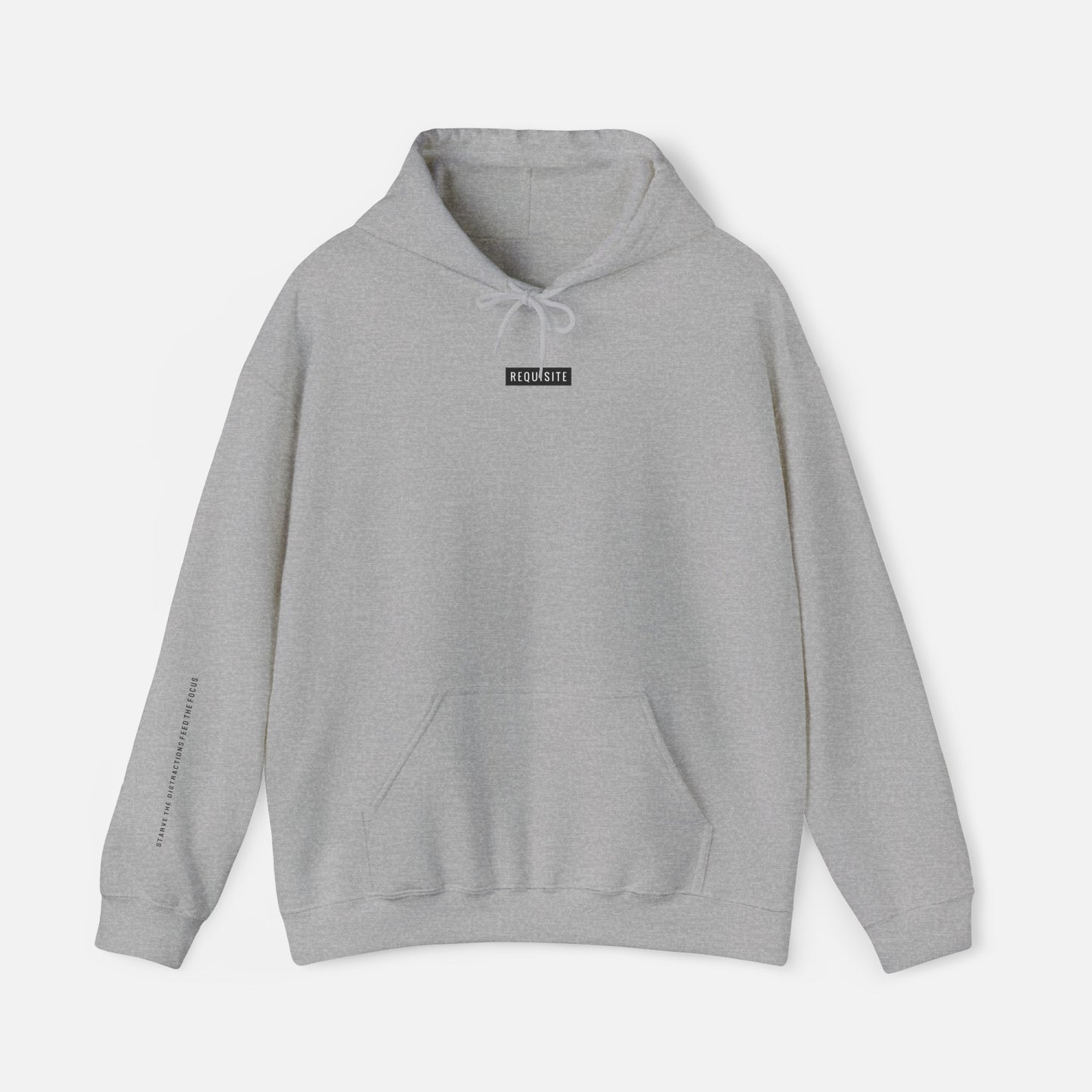 ‘STARVE THE DISTRACTIONS FEED THE FOCUS’ | Unisex Hoodie by Requisite.