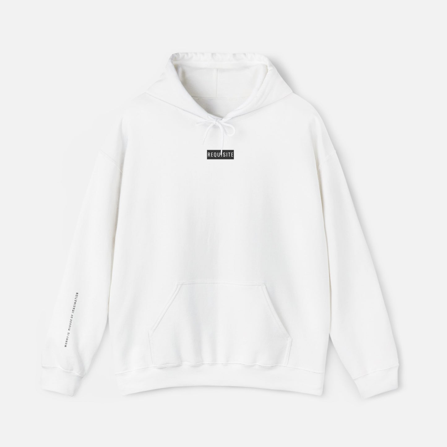 ‘WORRY IS MISUSE OF IMAGINATION’ | Unisex Hoodie by Requisite.