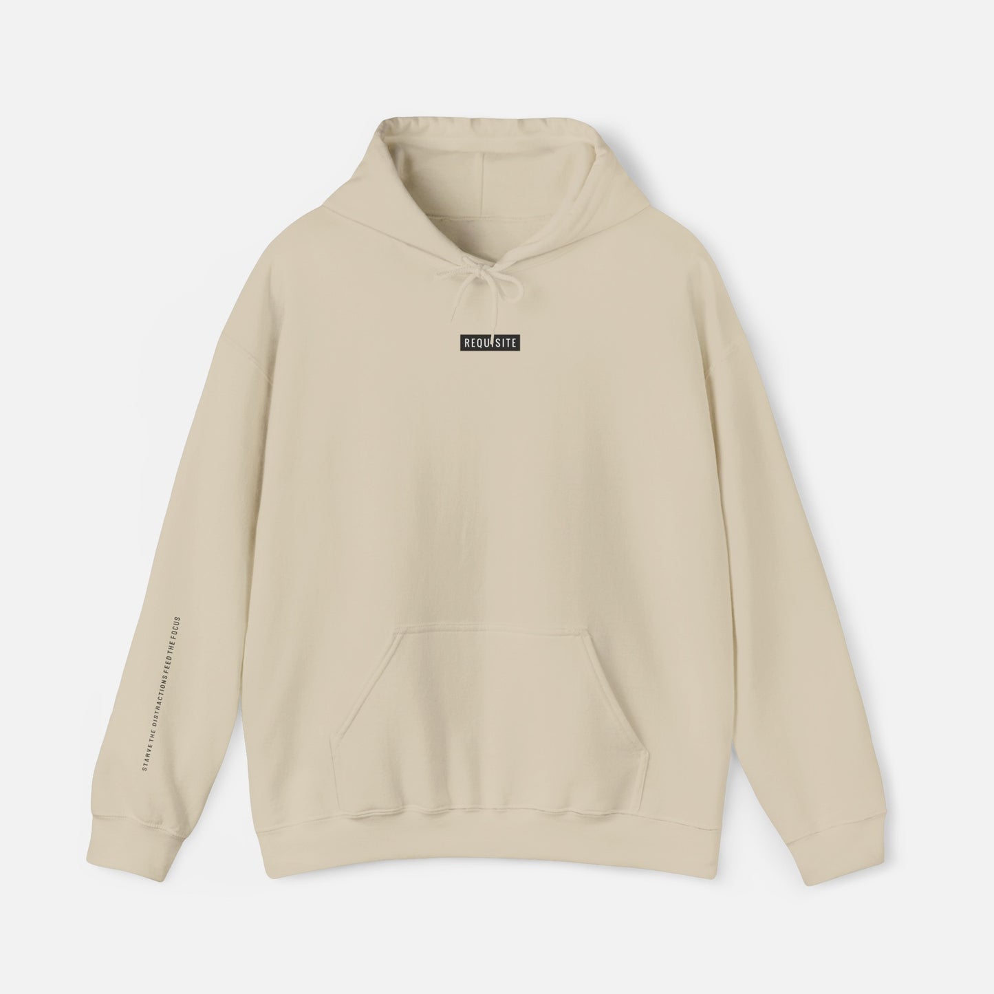 ‘STARVE THE DISTRACTIONS FEED THE FOCUS’ | Unisex Hoodie by Requisite.